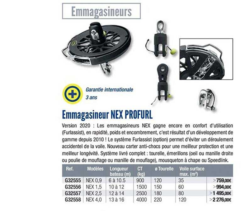 emmagasineur nex profurl