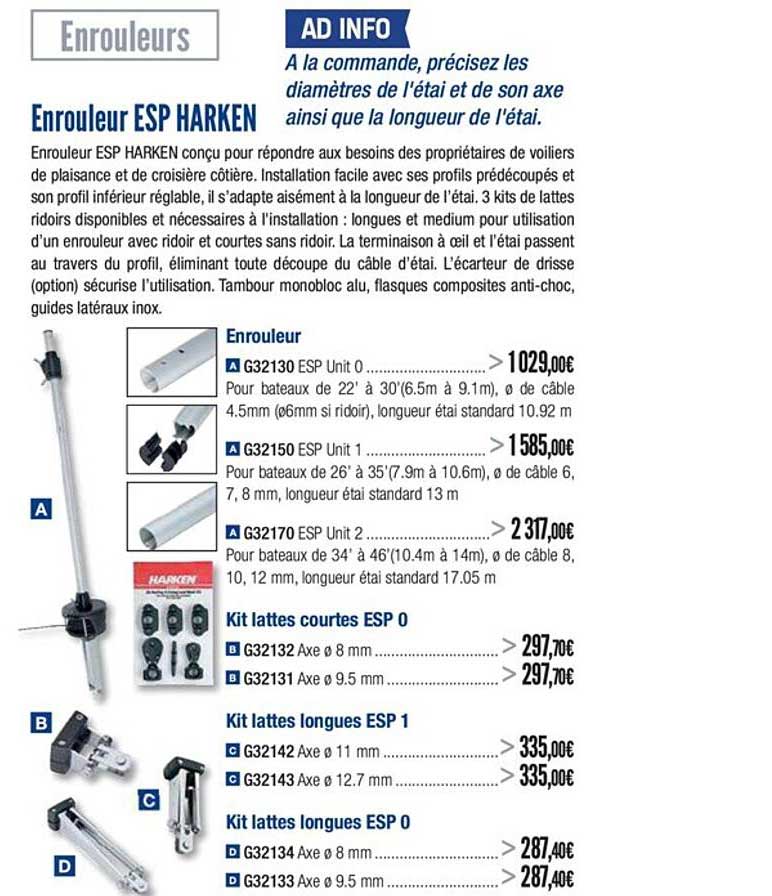 enrouleur esp harken