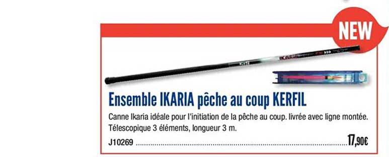 ensemble ikaria pêche au coup kerfil