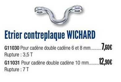 étrier contreplaque wichard