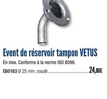 évent de réservoir tampon vetus