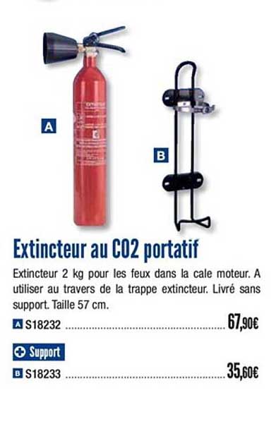 extincteur au c02 portatif