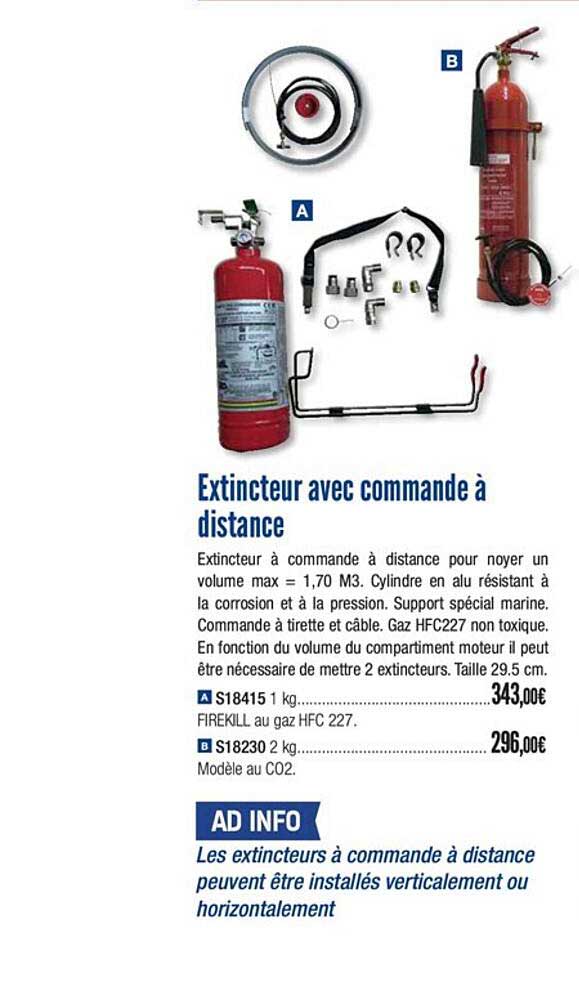extincteur avec commande à distance