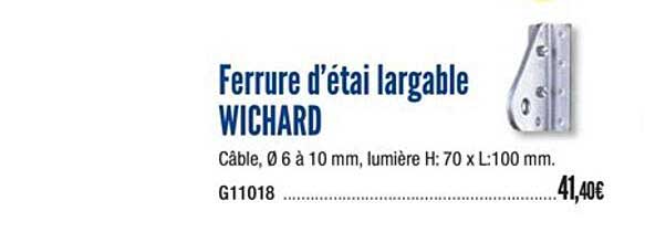 ferrure d'étai largable wichard