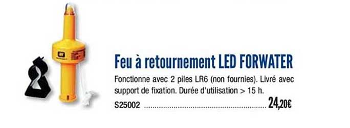 feu à retournement led forwater