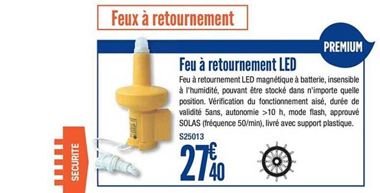 feu à retournement led