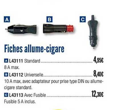 fiches allume cigare