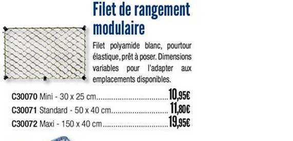 filet de rangement modulaire