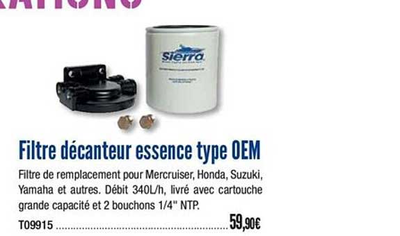 Filtre Décanteur Essence Type Oem
