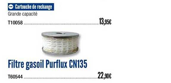 filtre gasoil purflux cn135