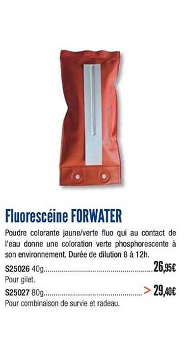 Fluorescéine Forwater