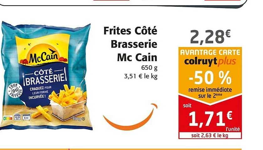 frites côté brasserie mc cain