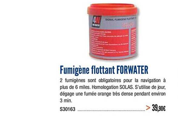 fumigène flottant forwater