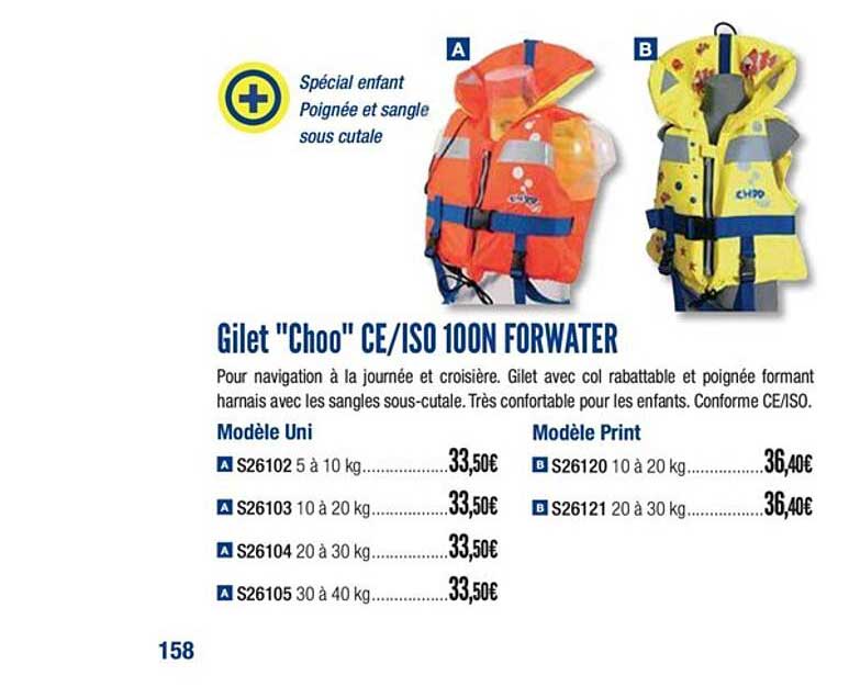 gilet choo ce iso 100n forwater