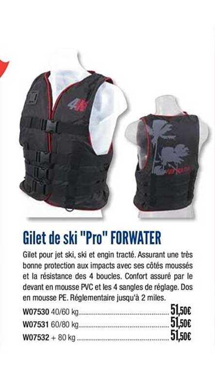 gilet de ski pro forwater