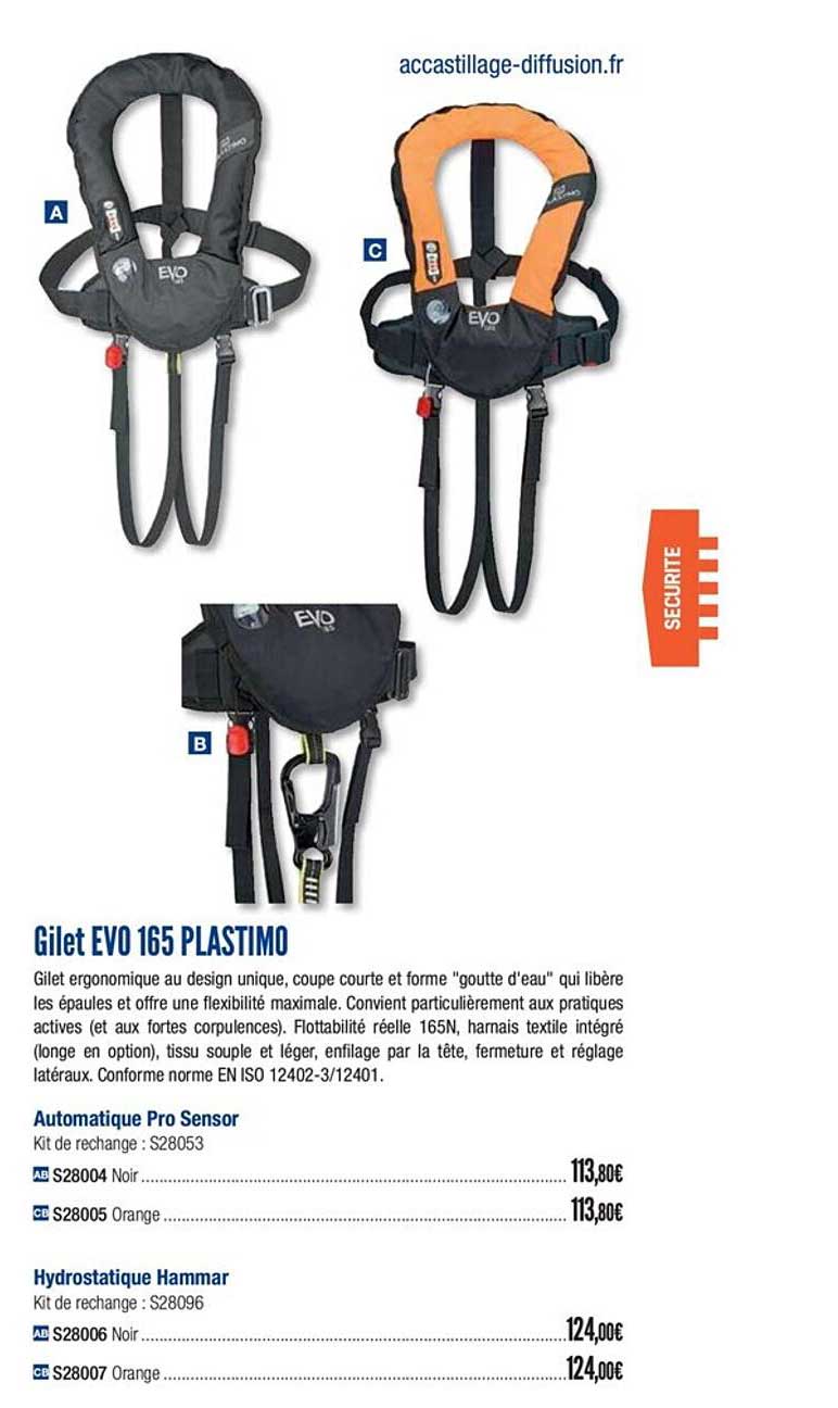 gilet evo 165 plastimo