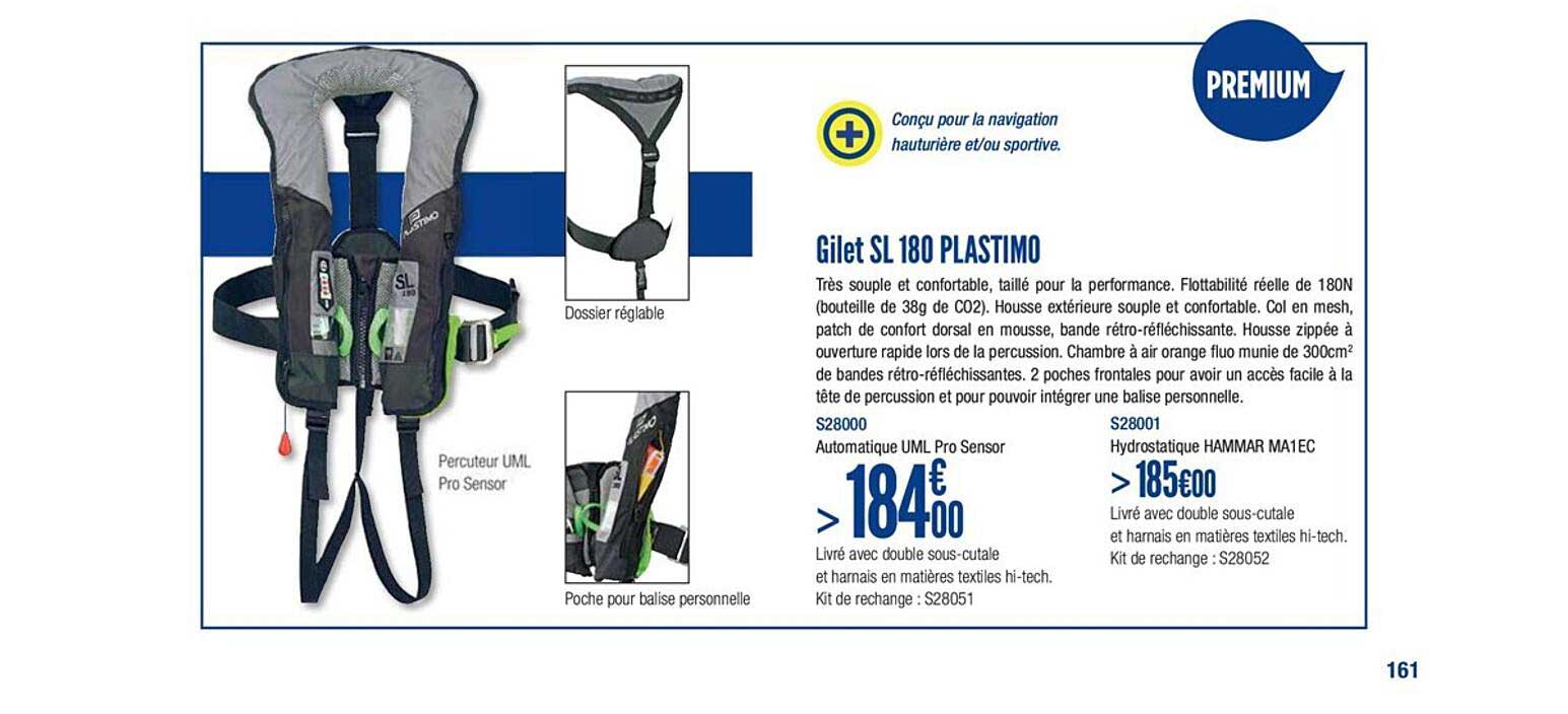 gilet sl 180 plastimo