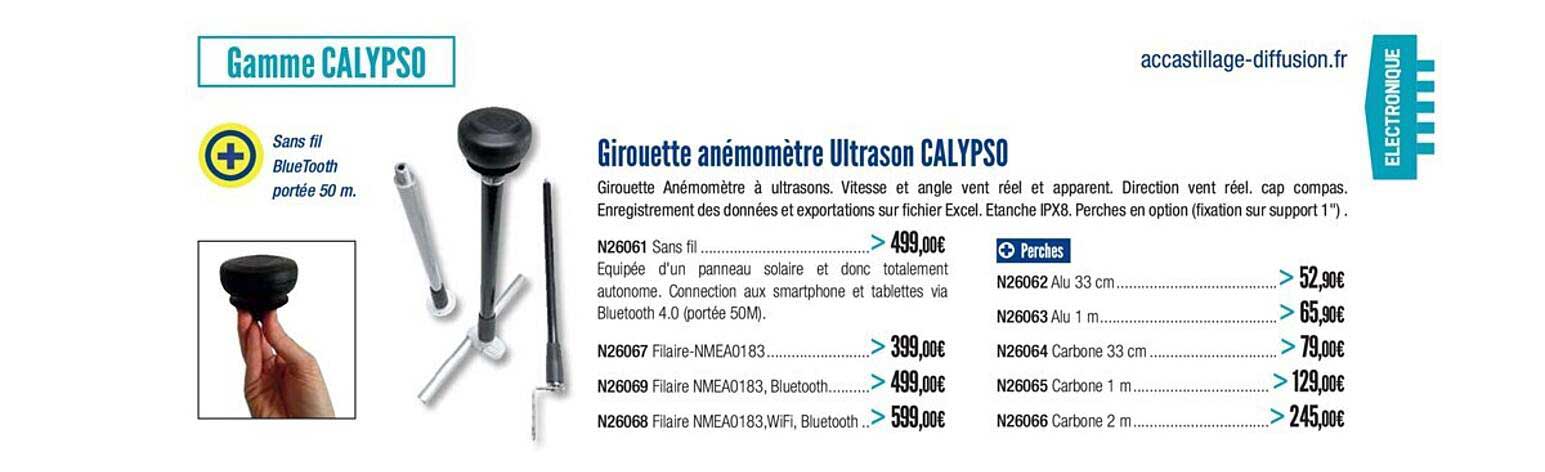 girouette anémomètre ultrason calypso