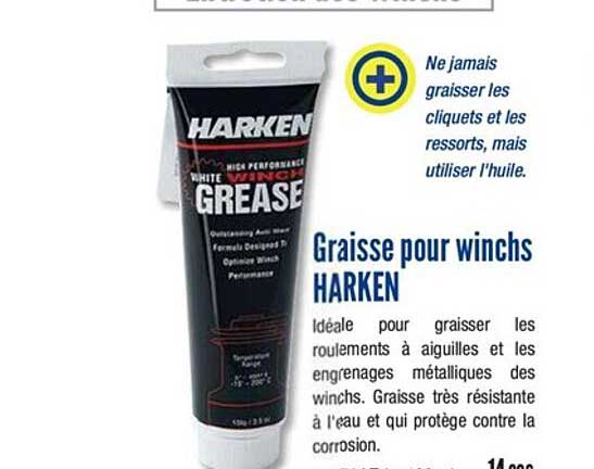 graisse pour winchs harken
