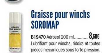 graisse pour winchs soromap