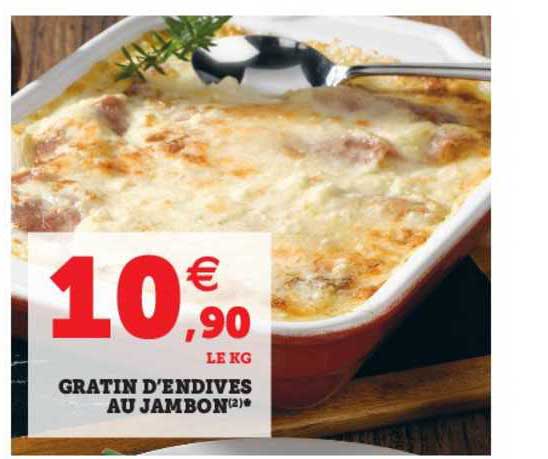 gratin d'endives au jambon