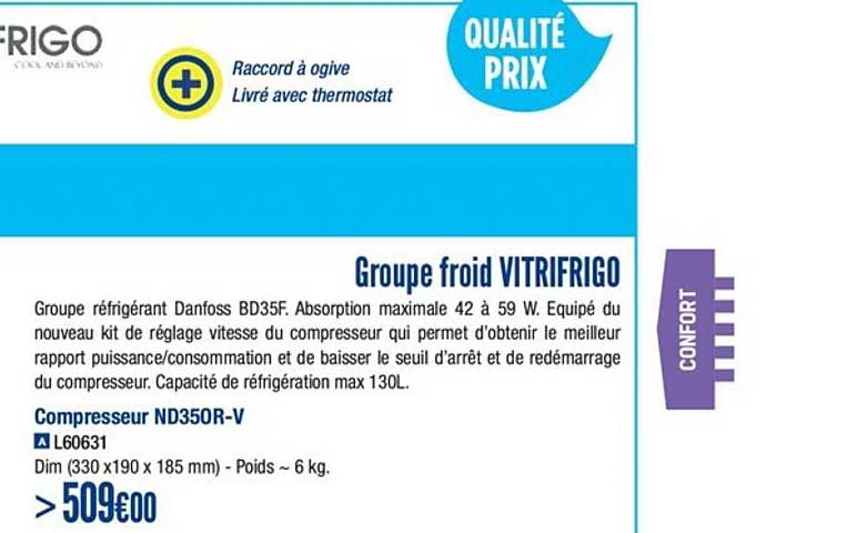 groupe froid vitrifrigo
