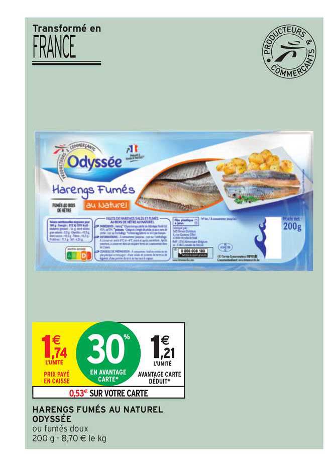 Harengs Fumés Au Naturel Odyssée