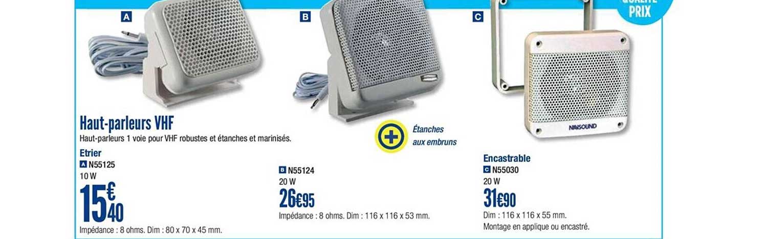 haut parleurs vhf