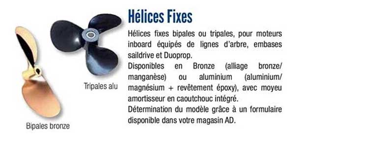 hélices fixes