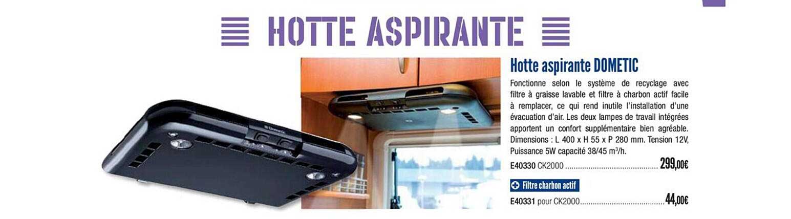 hotte aspirante dometic