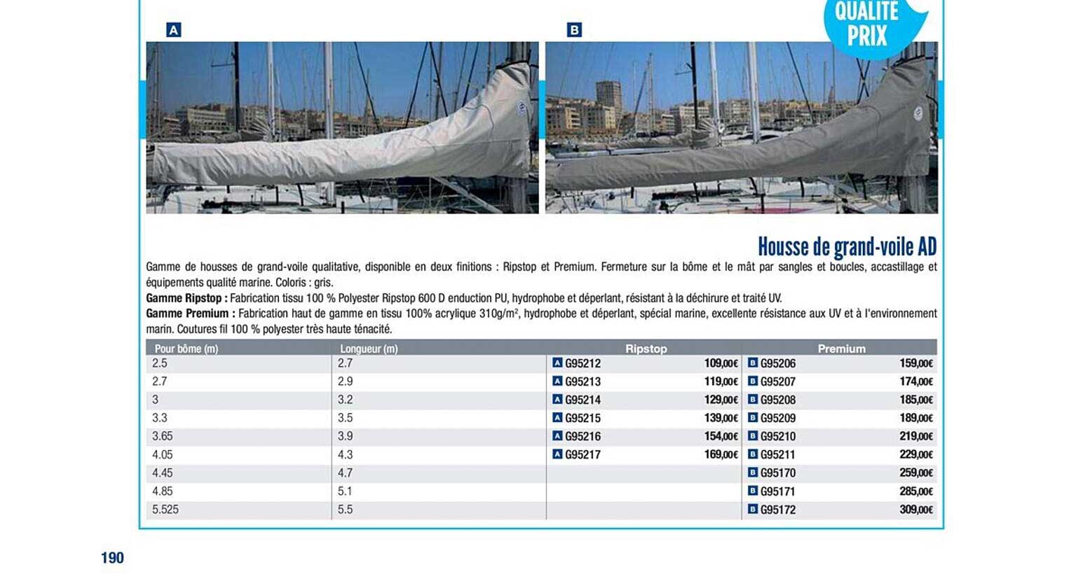 Housse De Grand Voile Ad