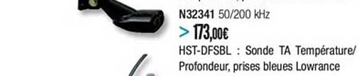 hst dfsbl sonde ta température profondeur prises bleues lowrance