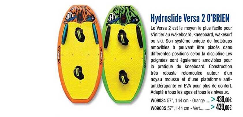 hydroslide versa 2 o'brien