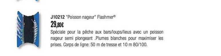 j10212 poisson nageur flashmer
