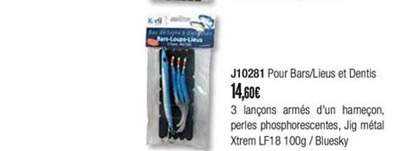 j10281 pour bars lieus et dentis