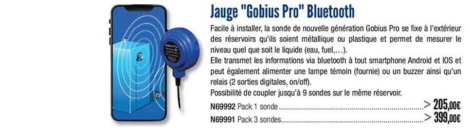 jauge gobius pro bluetooth