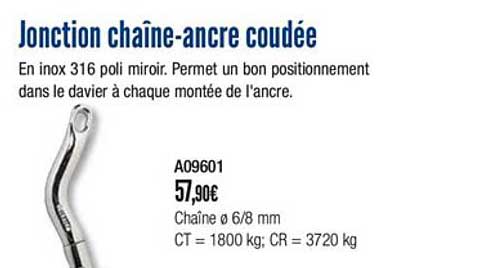 jonction chaîne ancre coudée