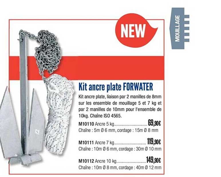kit ancre plate forwater