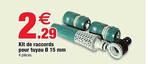 Kit De Raccords Pour Tuyau 15mm