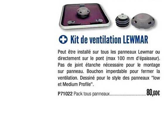 kit de ventilation lewmar