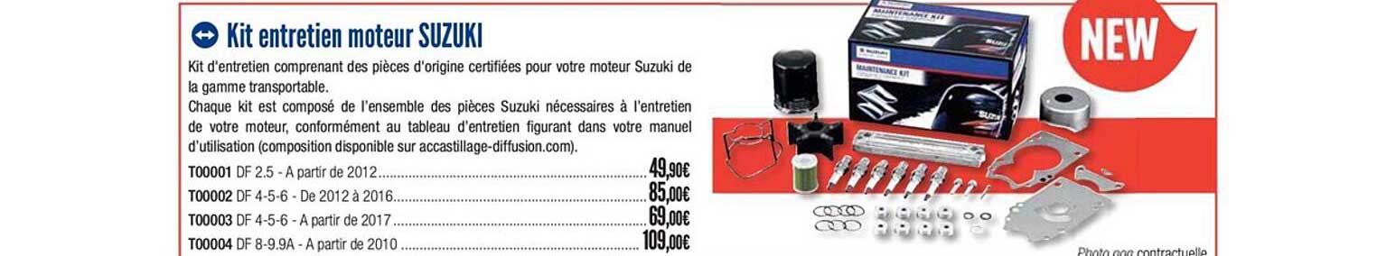 kit entretien moteur suzuki