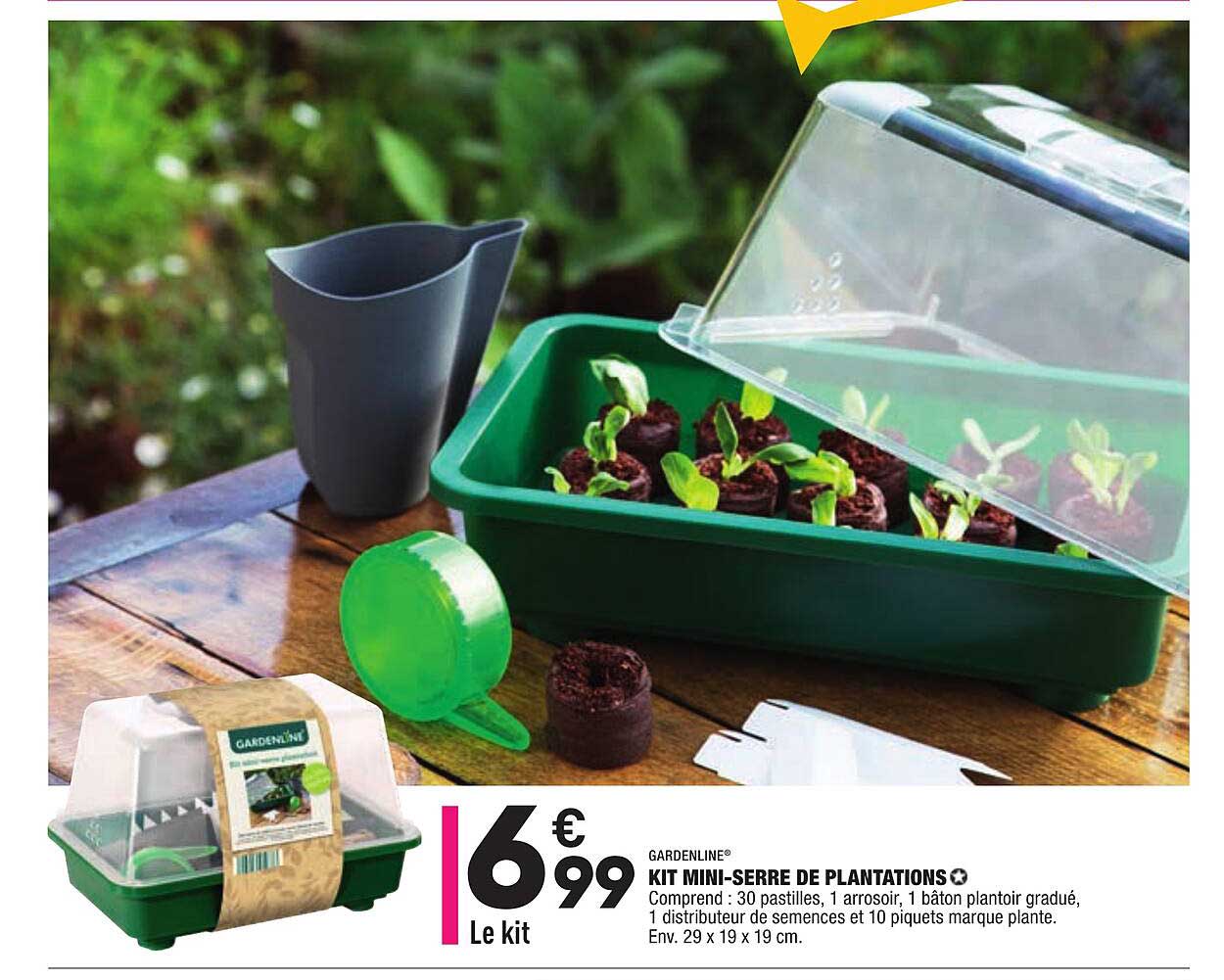 kit mini-serre de plantations gardenline
