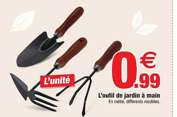 l'outil de jardin à main