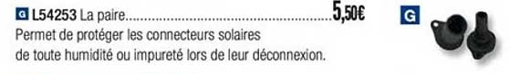 l54253 proctection connecteurs solaires