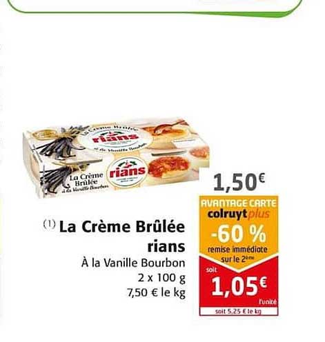 la crème brûlée rians