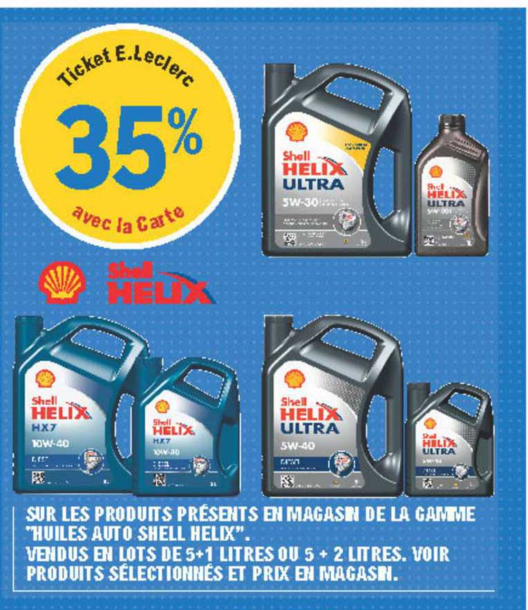 La Gamme "huiles Auto Shell Helix"