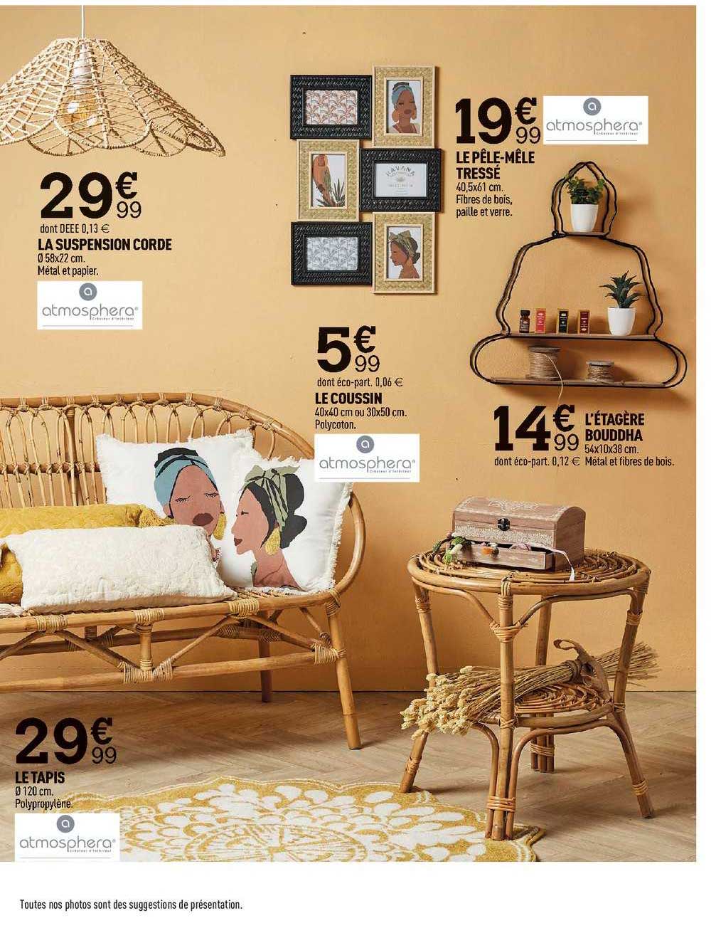 la suspension corde, le tapis, le coussin, le pêle-mêle, l'étagère boudoha