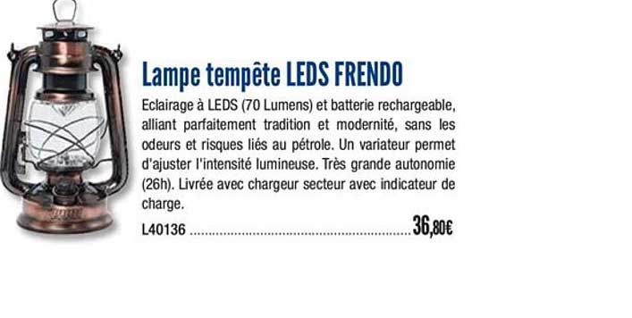 lampe tempête leds frendo