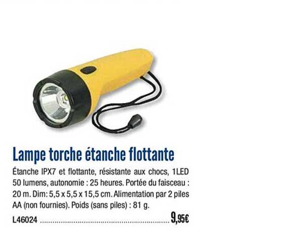lampe torche étanche flottante