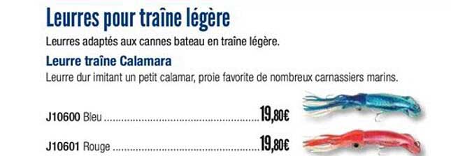 leurres pour traîne légère